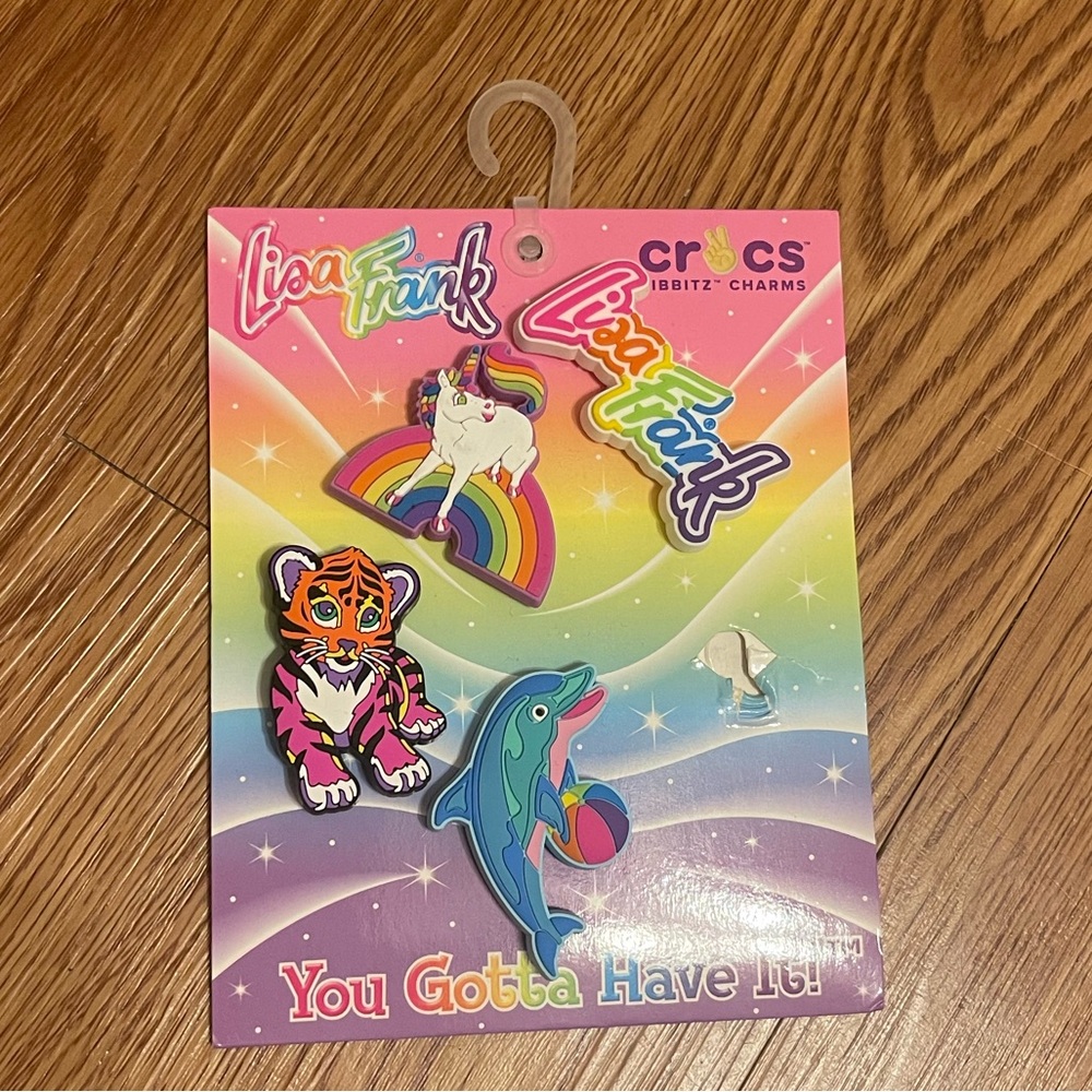 Crocs Jibbitz Charm Set with Unicorn, Tiger, and Dolphin